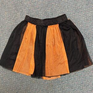 Cat & Jack Orange and Black Skater Skirt